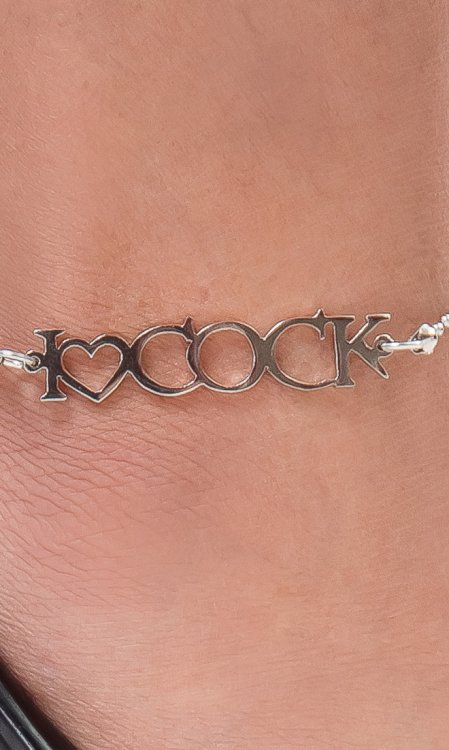 I&#10084;Cock Ankle Chain