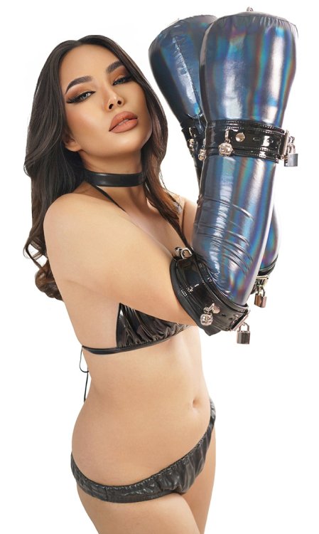Lockable Long Holo Mitts