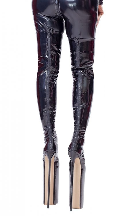 Extreme 12 inch PU Thigh Boots