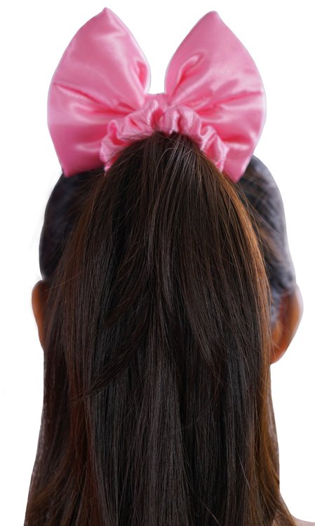 Satin Hair Bow Scrunchie