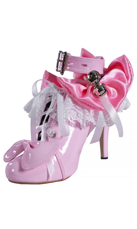 4 inch Lockable Sissy Prissie Shoes