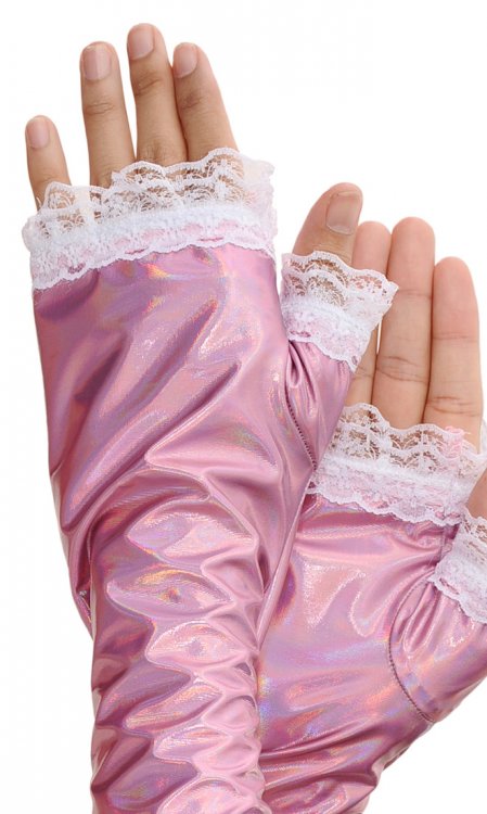 Fingerless Sissy Gloves