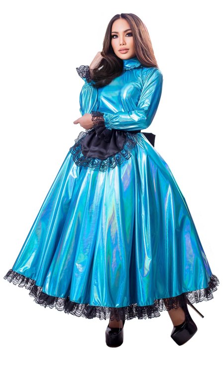 Long Sienna Holographic French Maid