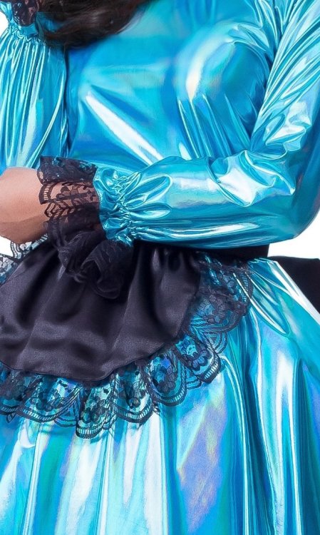 Long Sienna Holographic French Maid