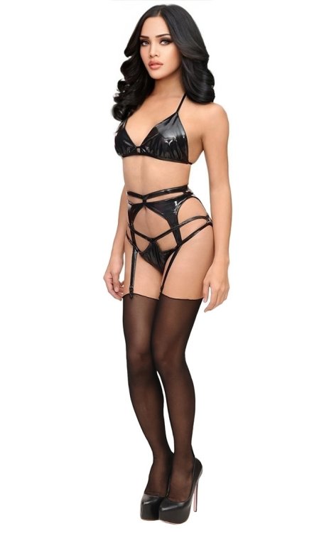 Tany PVC Lingerie Set