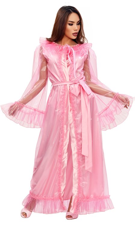 Plastic and Satin Moviestar Gown