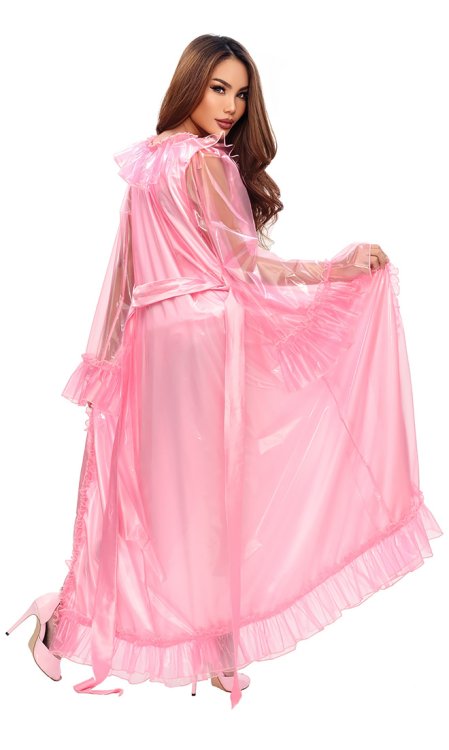 Plastic and Satin Moviestar Gown