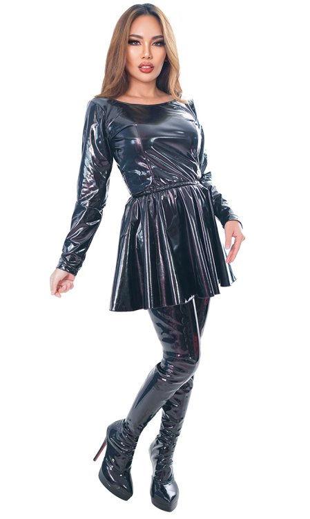 Shiny Siarah PVC Mistress Dress