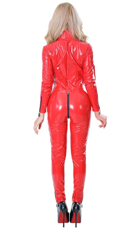 PVC Luxury Catsuit (Red Edition)