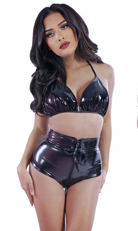 Trinity High PVC Hotpants