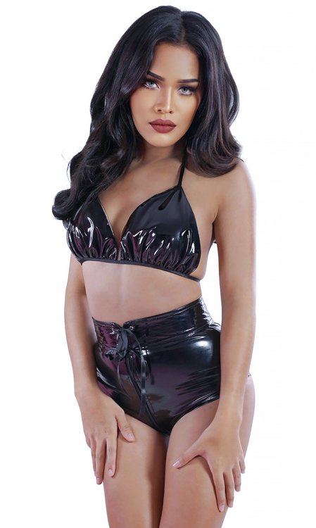 Trinity High PVC Hotpants