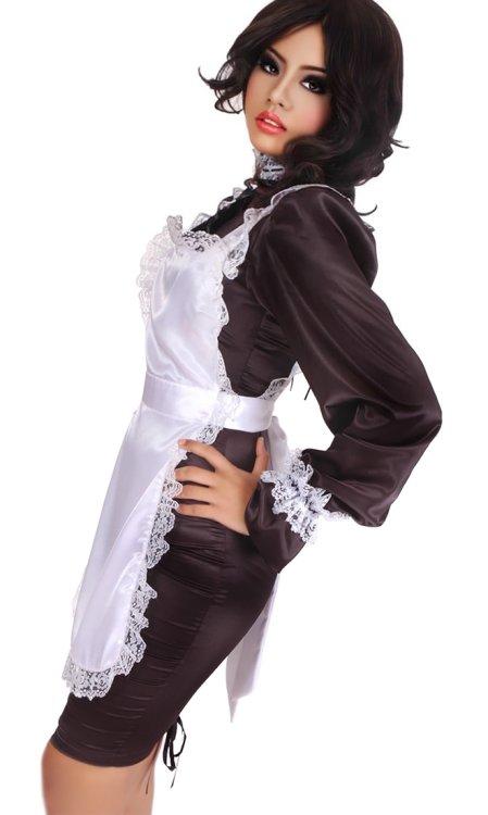 Satin Hobble Maid