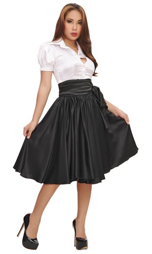Valentina Flowing Satin Skirt Valentina Flowing Satin Skirt