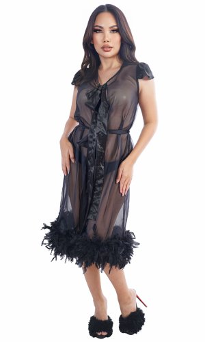 Tinsel Feather Gown