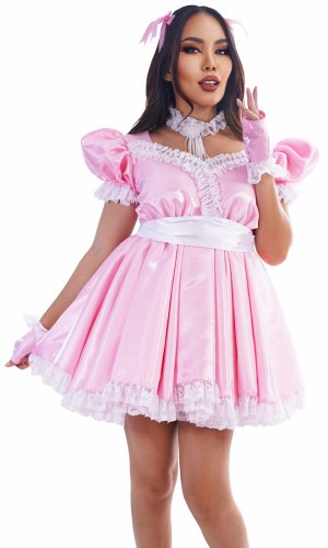 Tazzy Wondershine Sissy Dress with Sash