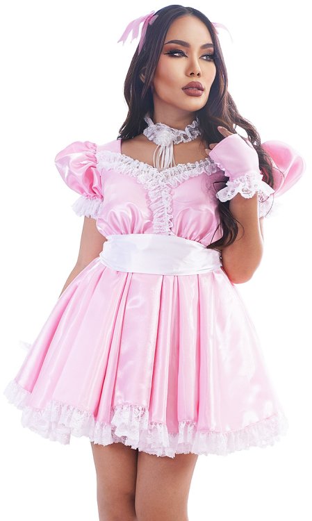 Tazzy Wondershine Sissy Dress with Sash