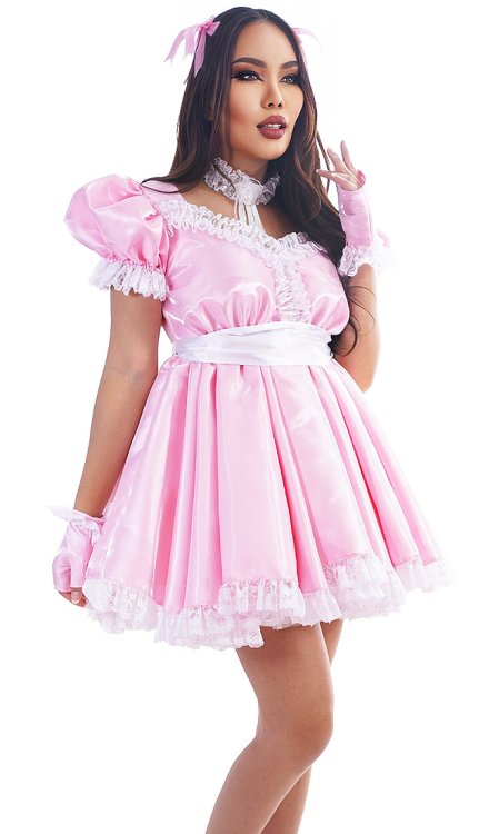 Tazzy Wondershine Sissy Dress with Sash