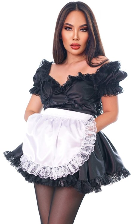 Eloise Luxury Satin French Maid