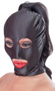 Satin Eyes &amp; Mouth Hood with Ponytail