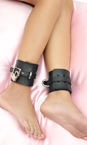 3 inch Leather Ankle Cuffs (pair)