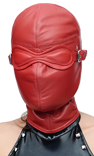 Lamb-leather Blindfold Hood