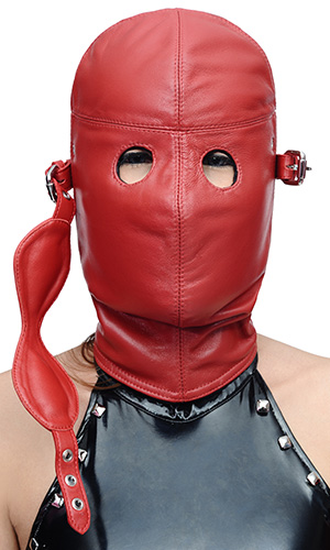 Lamb-leather Blindfold Hood