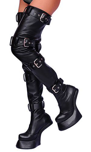 Leather 4-lock Pony Boots