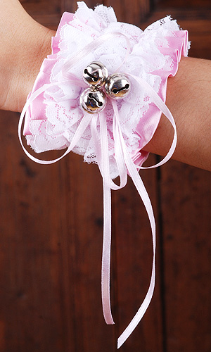 Belle - Satin & Lace Bell Cuffs (two)