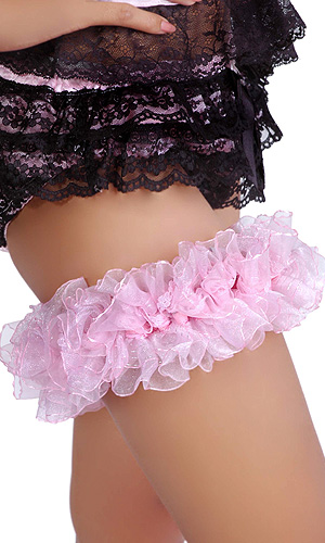 Deluxe Satin and Lace Garter