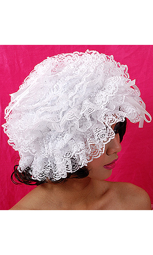 Tilly Large Lace Maids Hat