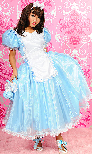 Alice-in-Wonderland Long PVC Dress