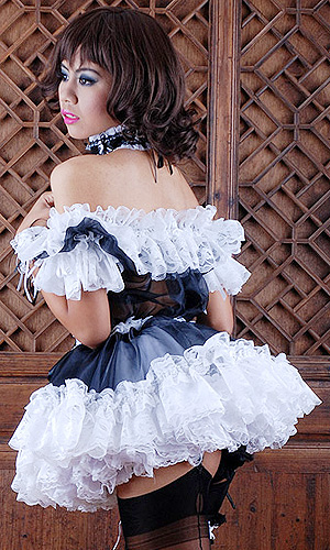 Gia Glass-silk and Lace French Maid